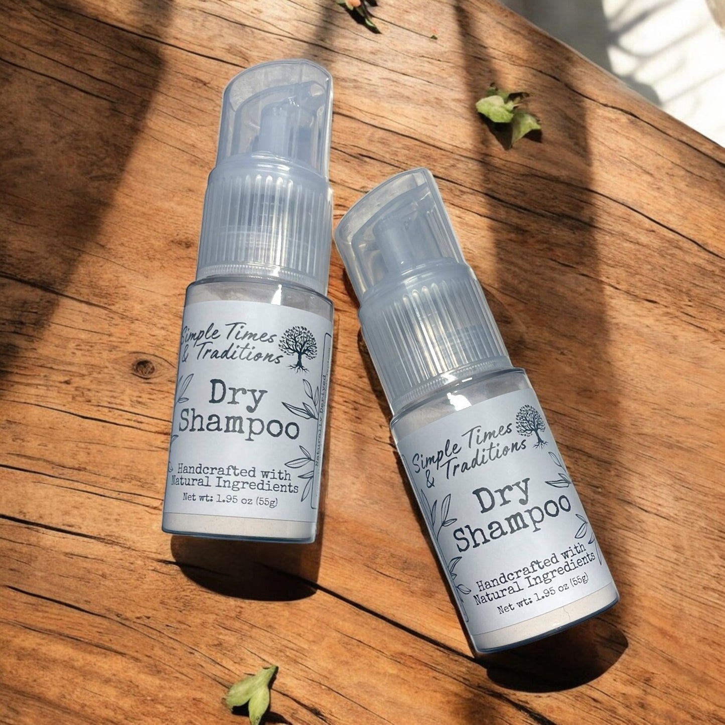 Natural Dry Shampoo Medium Powder Sprayer 1.95 oz Non-Aerosol Hair Care