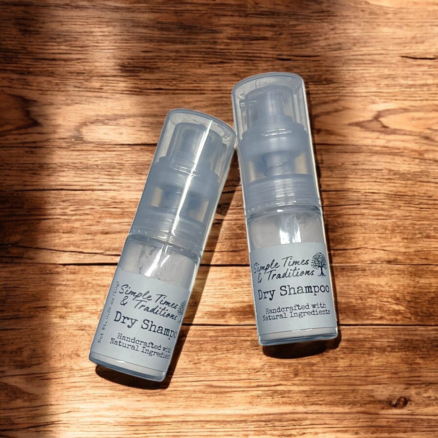 Natural Dry Shampoo Travel Size Powder Sprayer 0.35 oz Non-Aerosol Hair Care