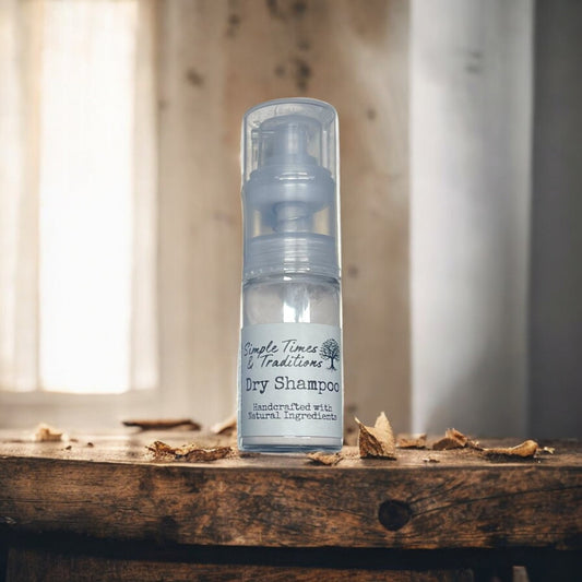 Natural Dry Shampoo Travel Size Powder Sprayer 0.35 oz Non-Aerosol Hair Care