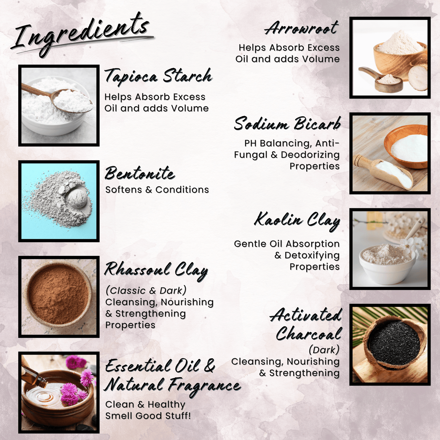 Natural Dry Shampoo Large Powder Sprayer 2.95 oz Non-Aerosol Hair Care