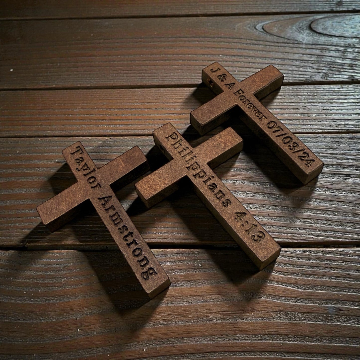 Handmade Wooden Cross Necklace