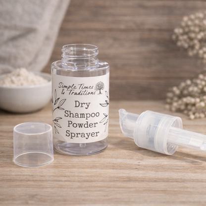 Large Refillable Dry Shampoo Powder Sprayer (empty)