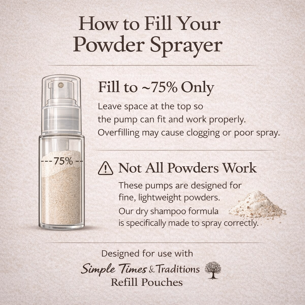 Large Refillable Dry Shampoo Powder Sprayer (empty)