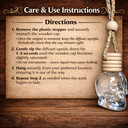 Skull Shaped Hanging Air Fresheners & Diffusers