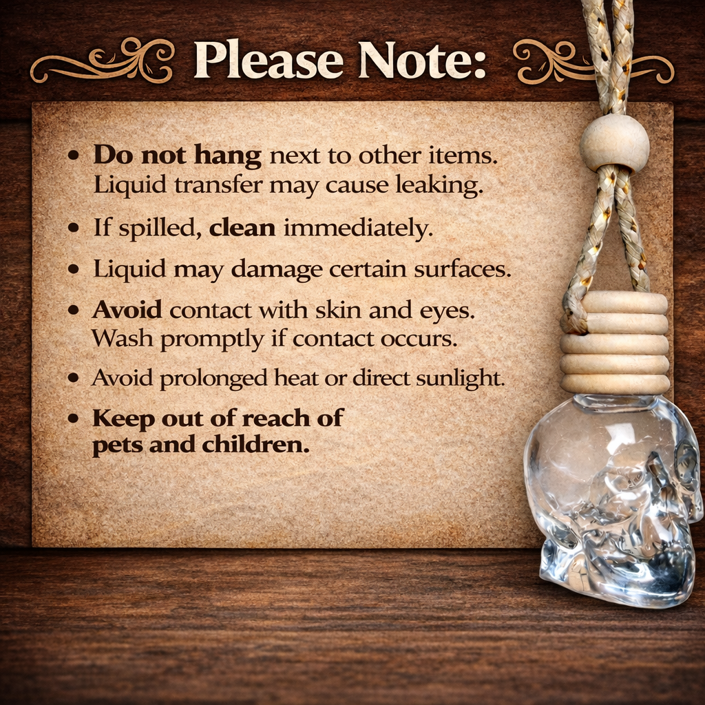 Skull Shaped Hanging Air Fresheners & Diffusers