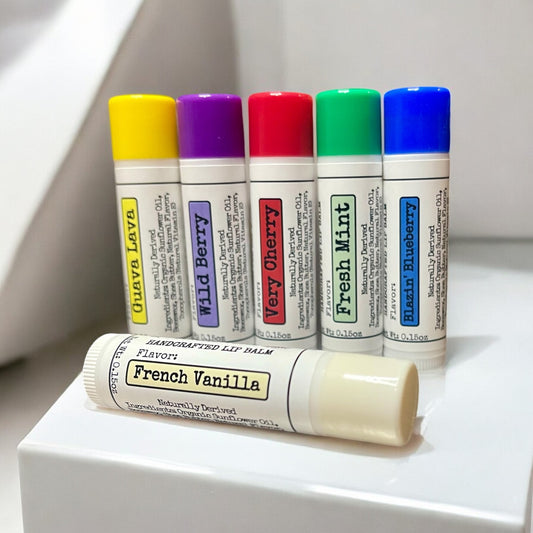 Handcrafted Lip Balm - Natural Ingredients - Multiple Flavors to Choose From!