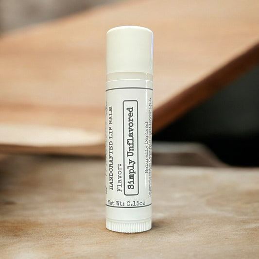 Simply Unflavored Lip Balm - Natural Ingredient & Handcrafted